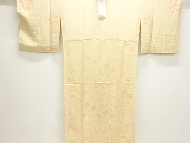 JAPANESE KIMONO / SHIBORI FLORAL PATTERN JUBAN
